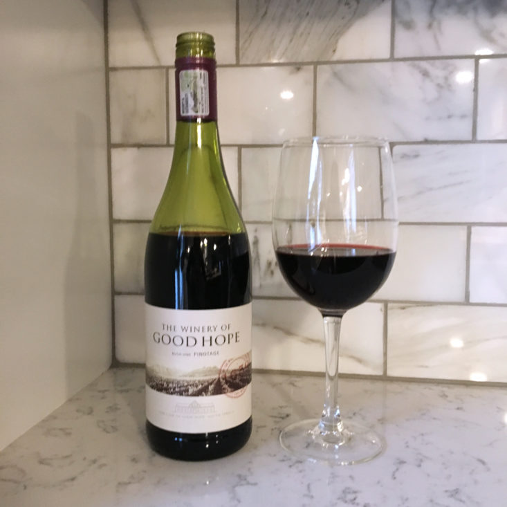 Splash Wine February 2018 - Winery of Good Hope Pinotage Poured