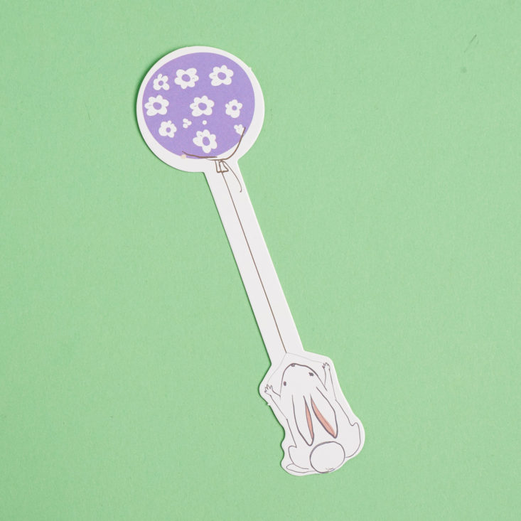 bunny and balloon die cut