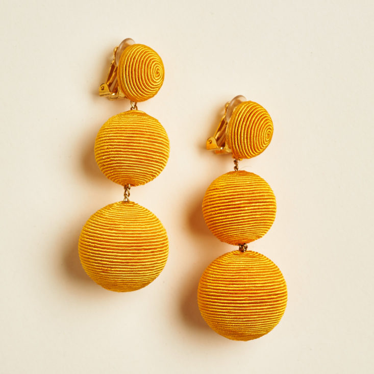 gold fiber earrings 