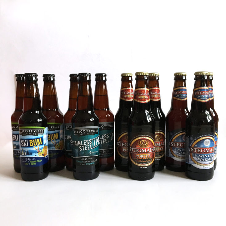 The Microbrewed Beer of the Month Club January 2018 - Box Contents
