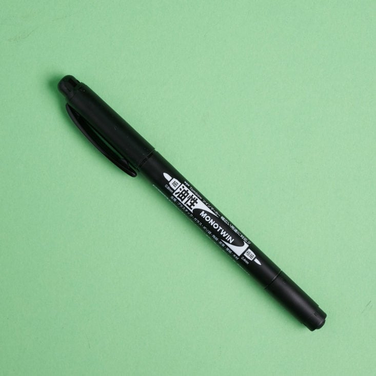 black felt tip pen