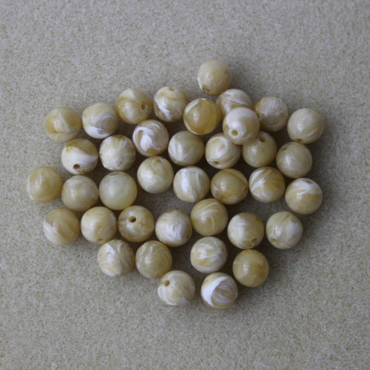 Cream Acrylic Beads