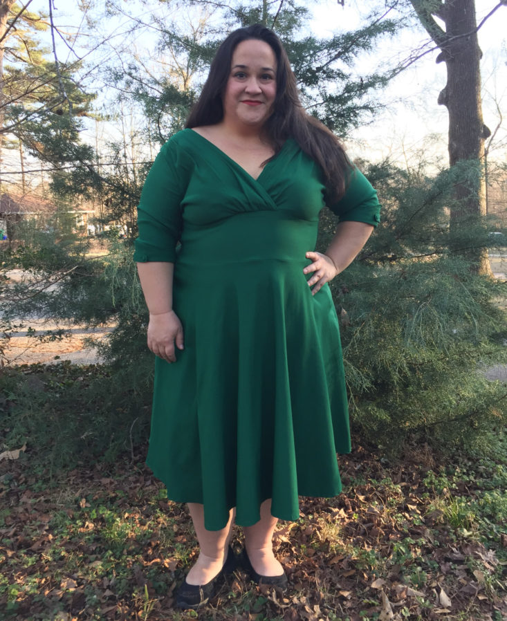 UNIQUE VINTAGE - Delores Dress In Green