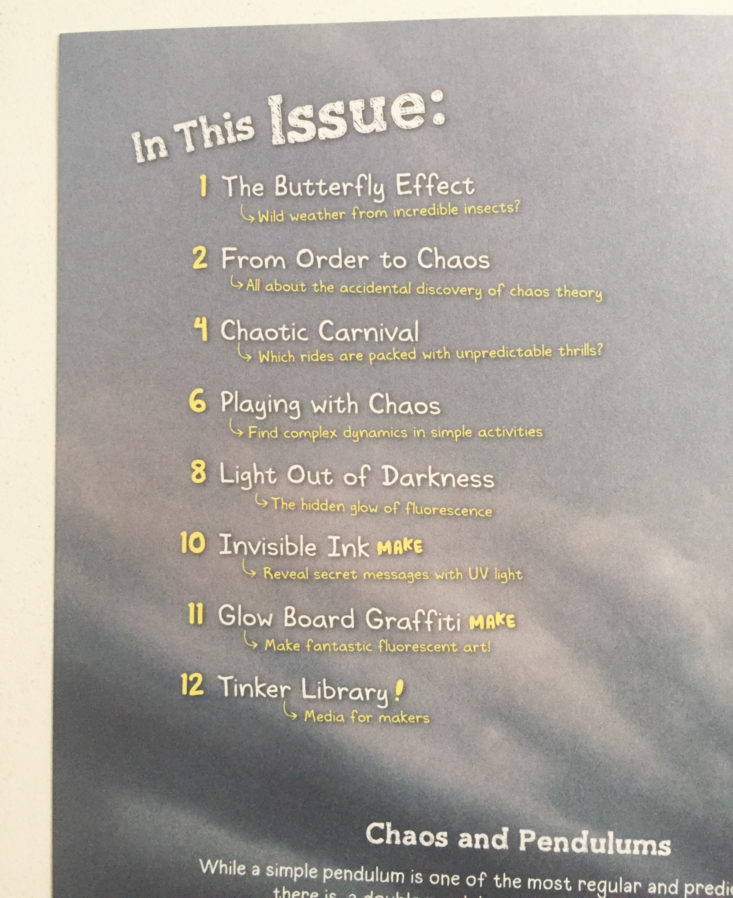 tinker crate glowing pendulum january 2018 booklet 2