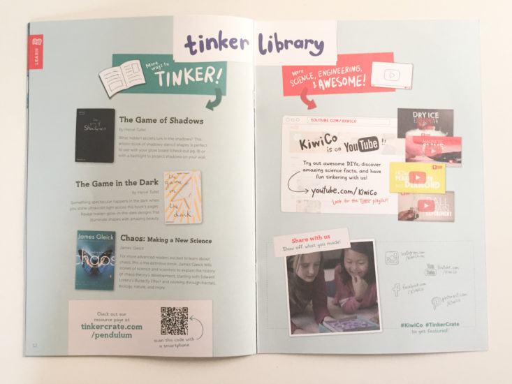 tinker crate glowing pendulum january 2018 booklet 4