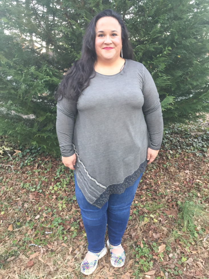 Lace Point Hem Top by Dantelle