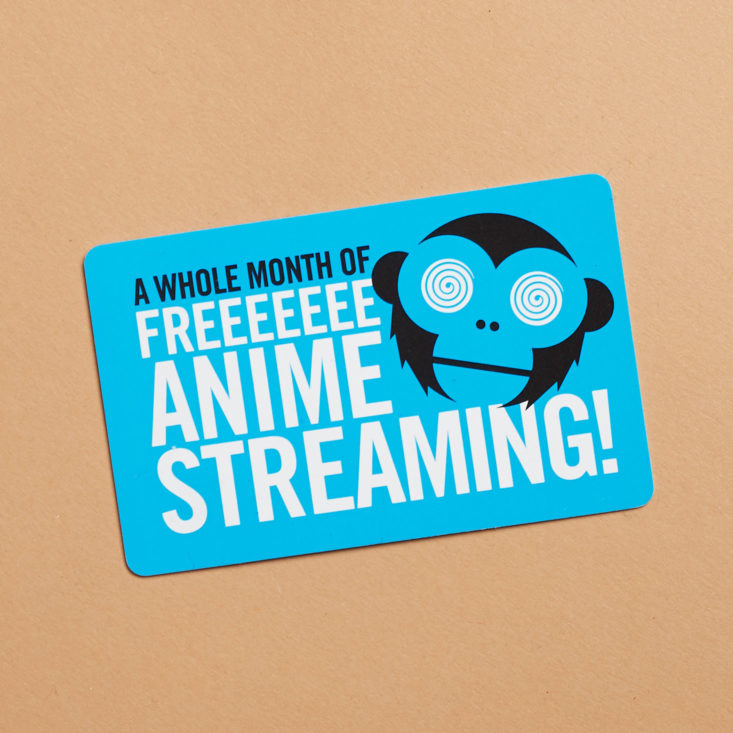 anime streaming discount card