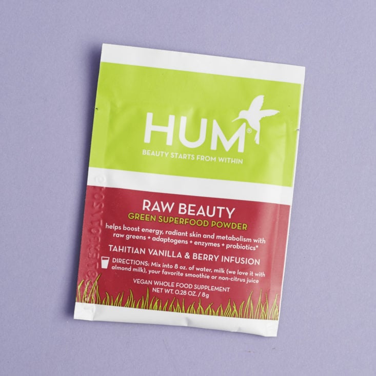 HUM Nutrition Raw Beauty Super Food packet