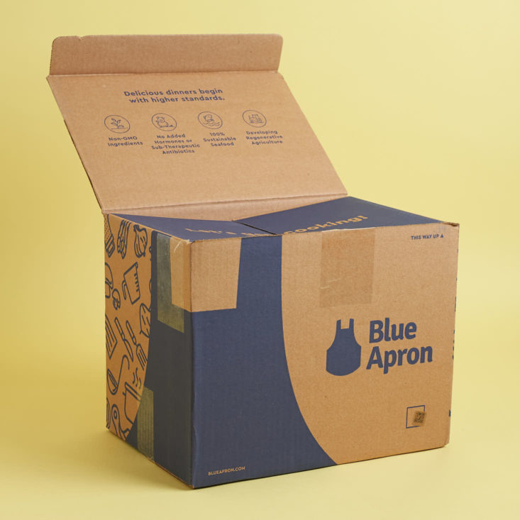 Unboxing this week's Blue Apron