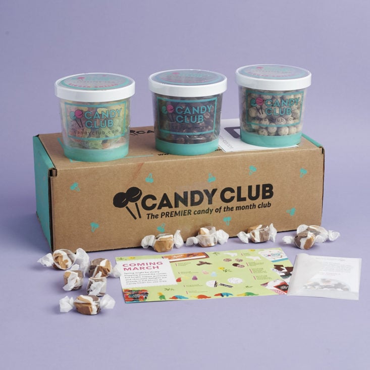 contents of Candy Club box