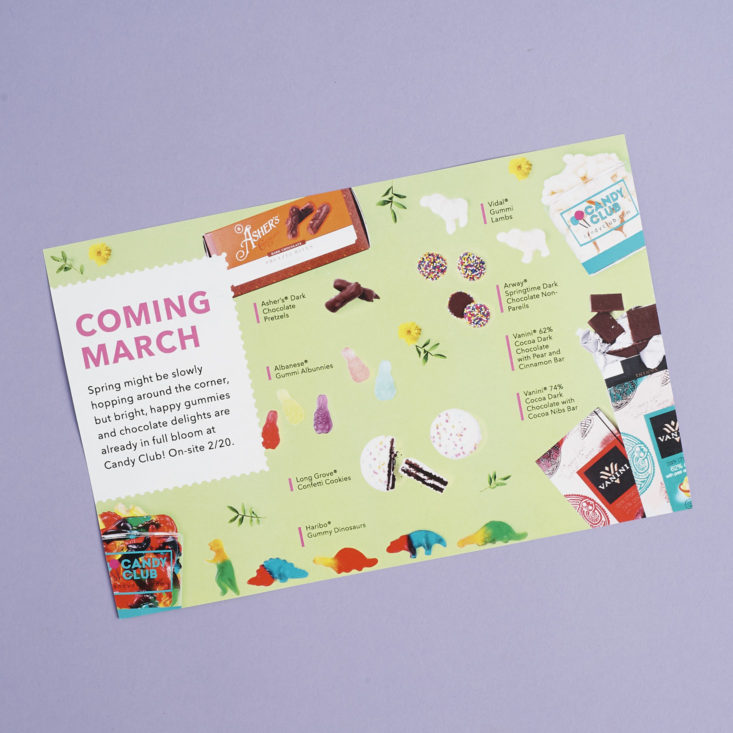 Spring Candies on the site 2/20