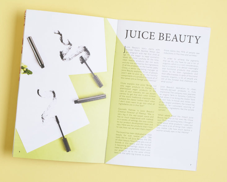juice beauty information in causebox spring