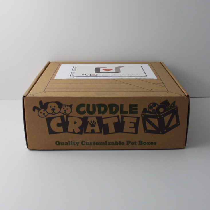 Cuddle Crate February 2018 Box closed