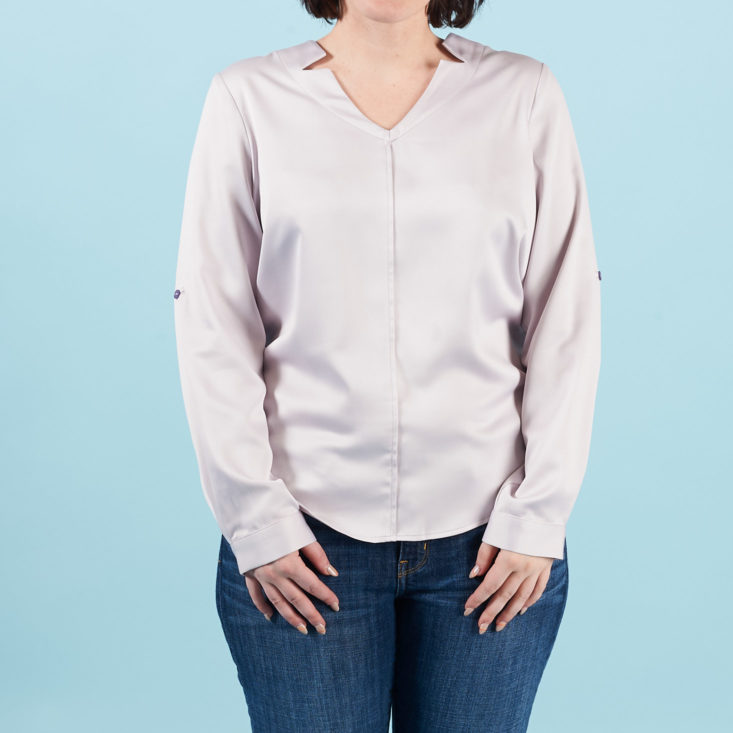 silvery work blouse