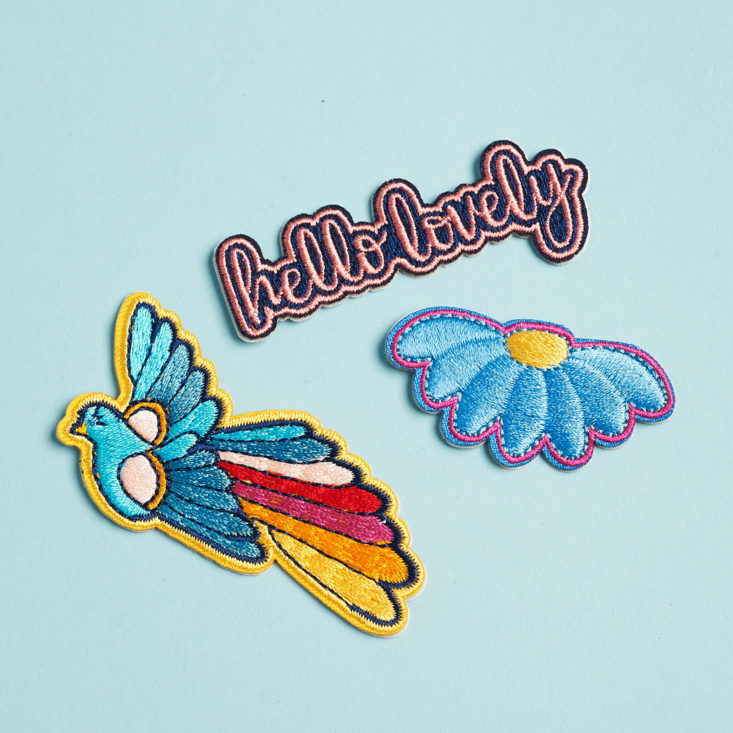 retro spring patches