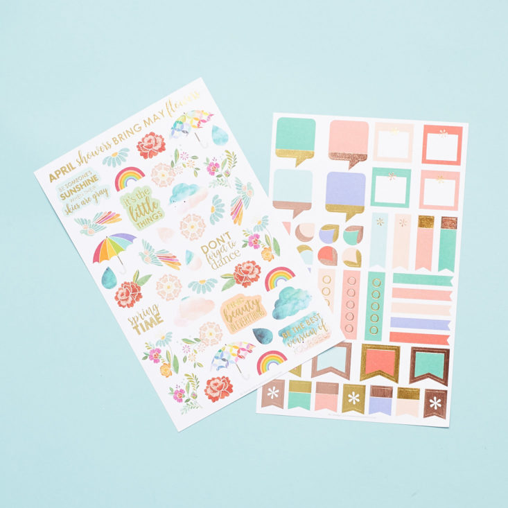 sticker sheets