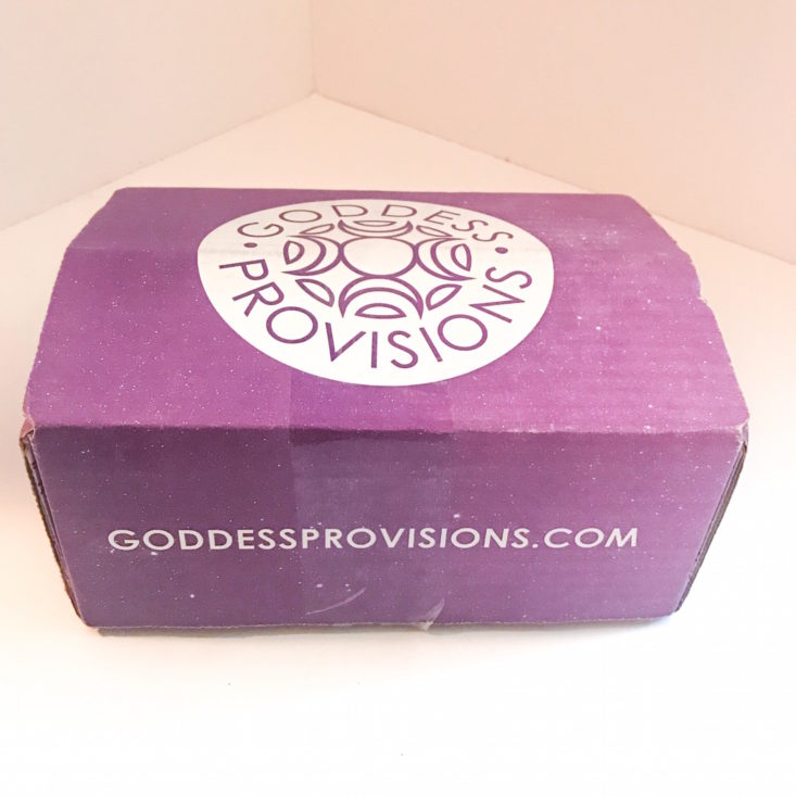 Goddess Provisions Mystery Box March 2018 BOX closed