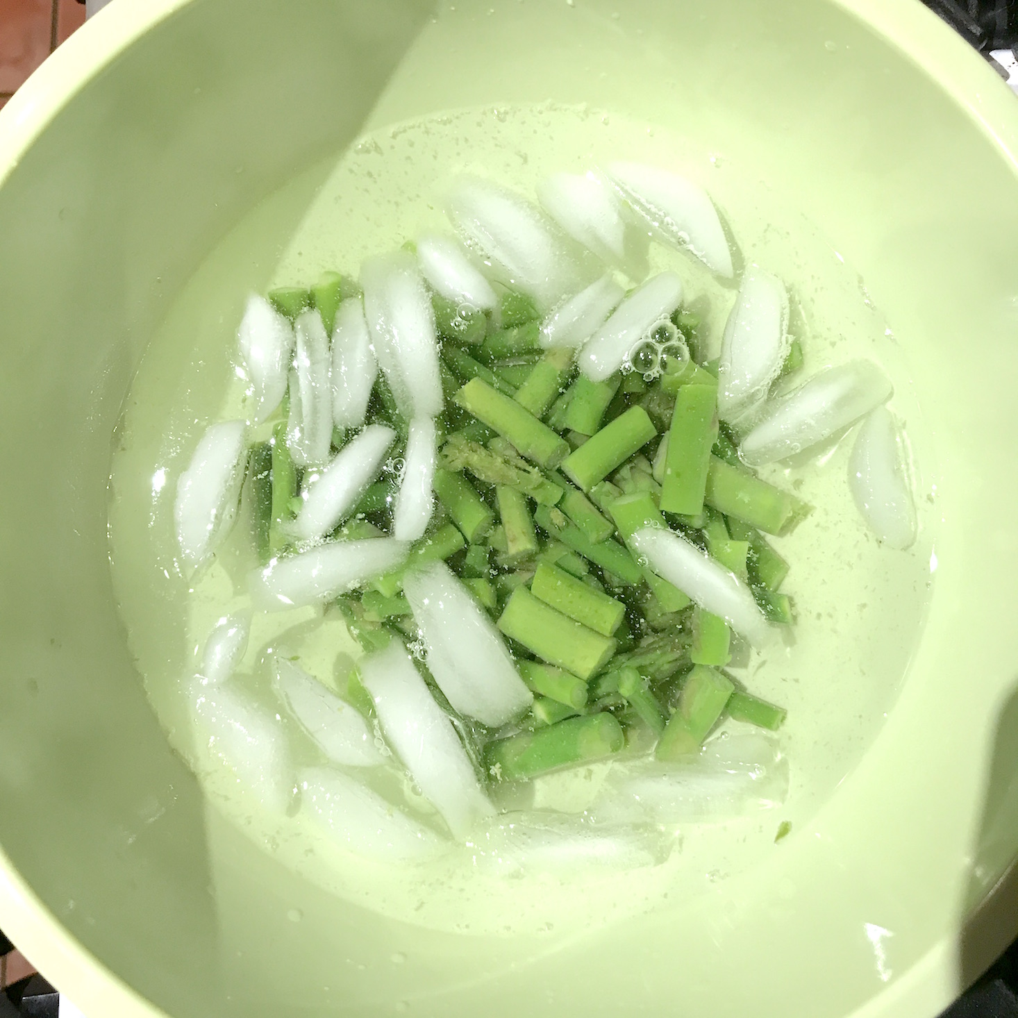 Hello Fresh February 2018 - blanched asparagus