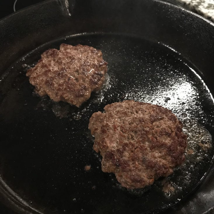 Cook burgers to desired degree of done-ness