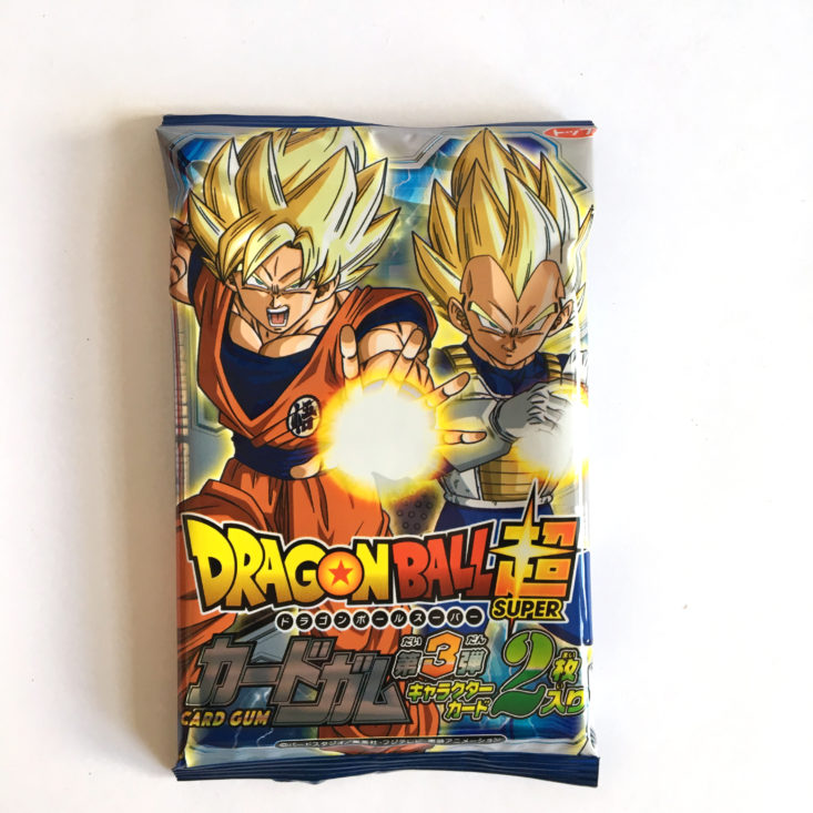 Japan Crate Premium February 2018 - Dragon Ball Super Card Gum Bonus Item