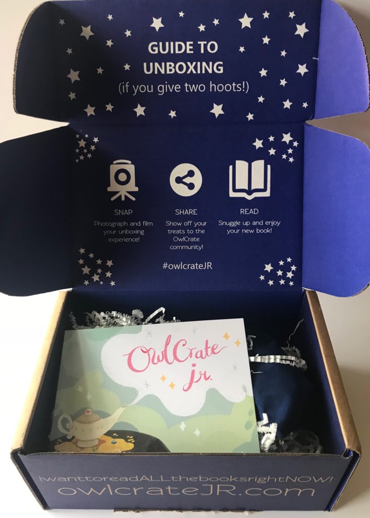 OwlCrate Jr. Book Open Box