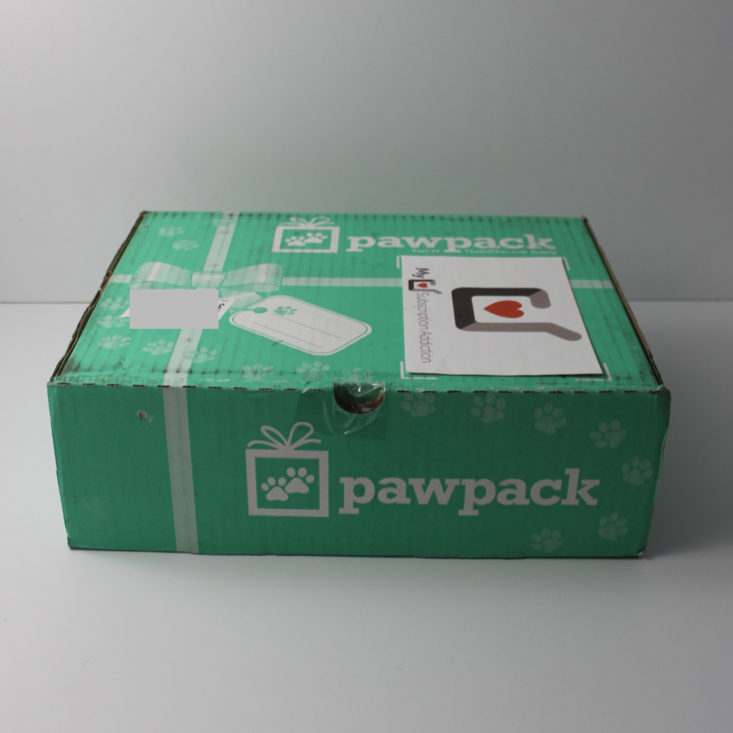 Pawpack March 2018 Box closed