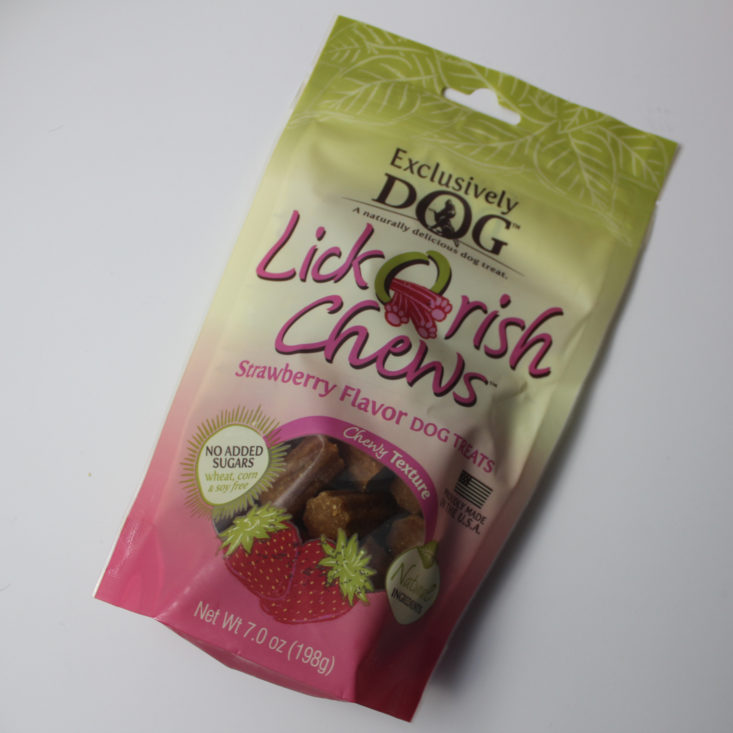 Exclusively Dog Lickorish Chews (strawberry, 7 oz) 