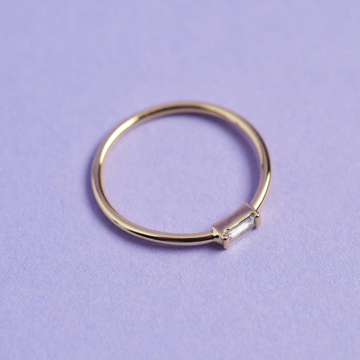 small crystal bar ring