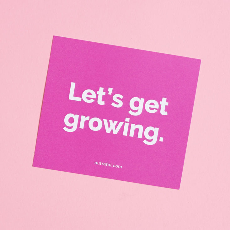 lets get growing card