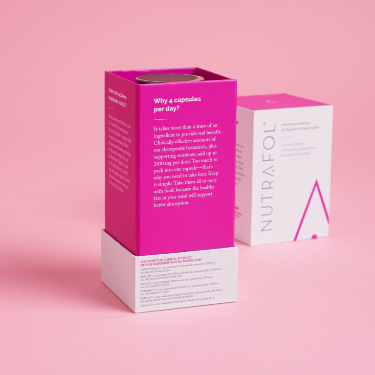 hair and nails supplement box