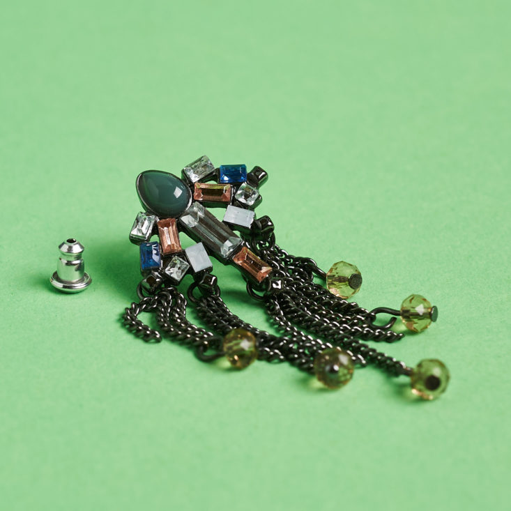 stud on back of fringe earring