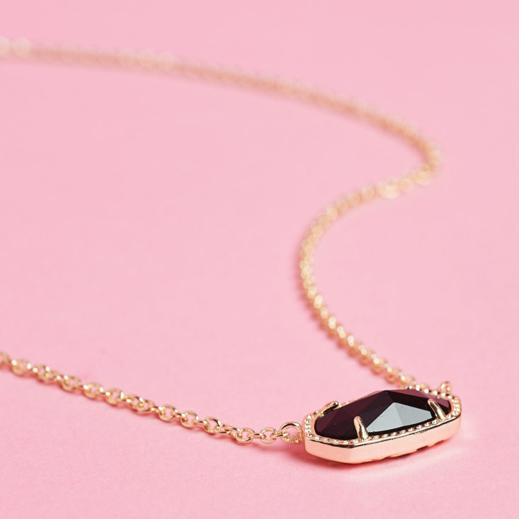 black pendant necklace