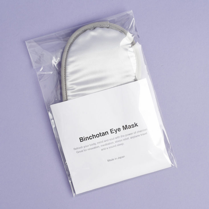 Morihata Binchotan Eye Mask in package