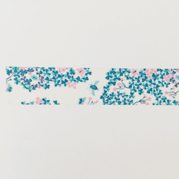 Sticky Kit Washi Tape March 2018 Blue Floral Tape