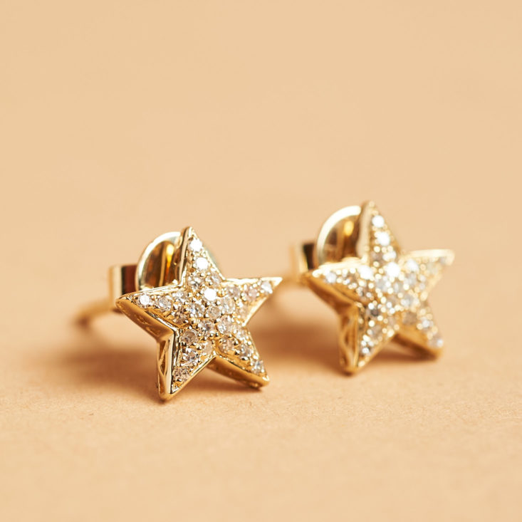 star stud earrings with rhinestones