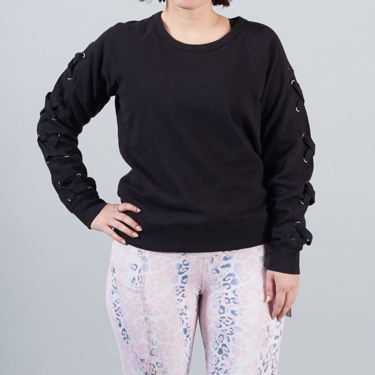 black sweatshirt