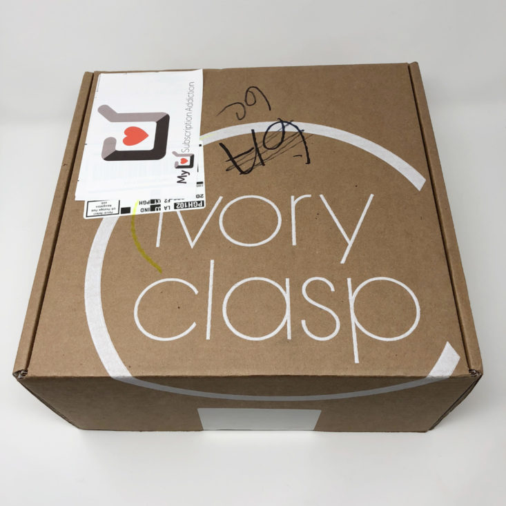 closed Ivory Clasp box