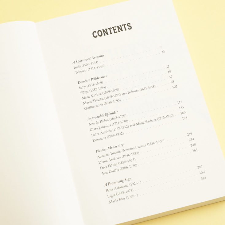 table of contents 