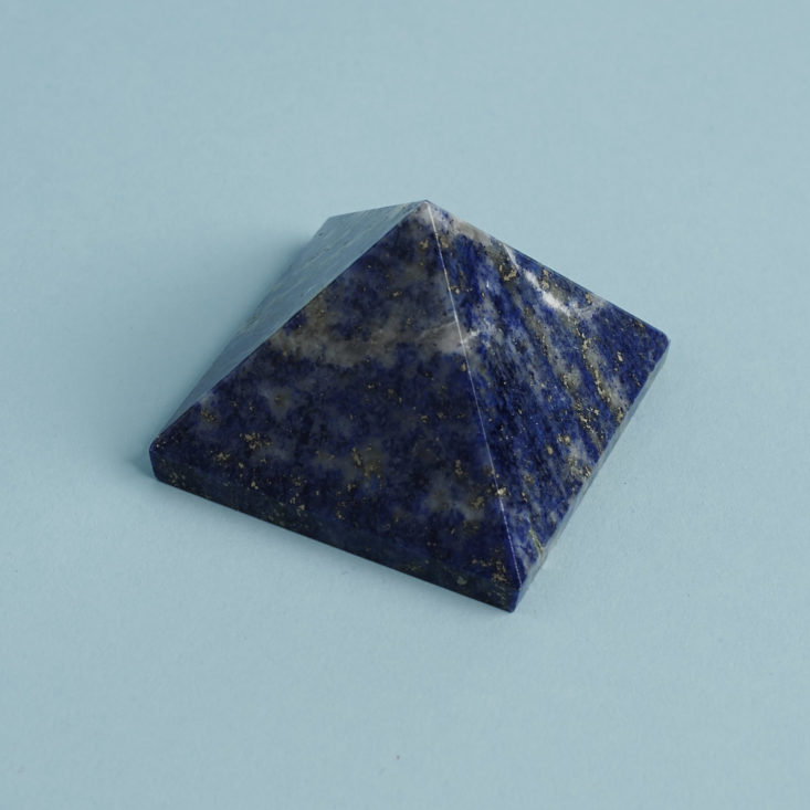 3/4 view of Lapiz Lazuli Pyramid
