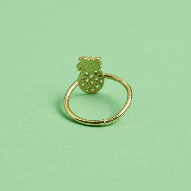 globein pineapple ring from behind