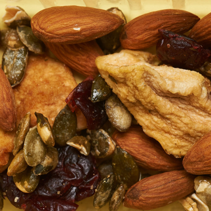 dried pear and almonds