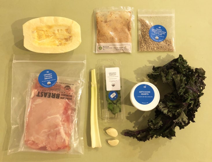 Kale-Stuffed Chicken ingredients
