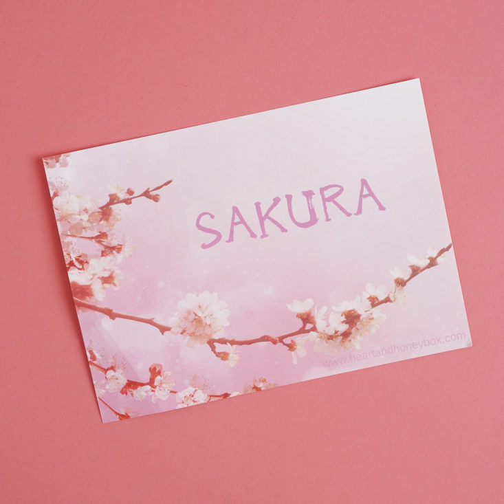 Sakura Info card