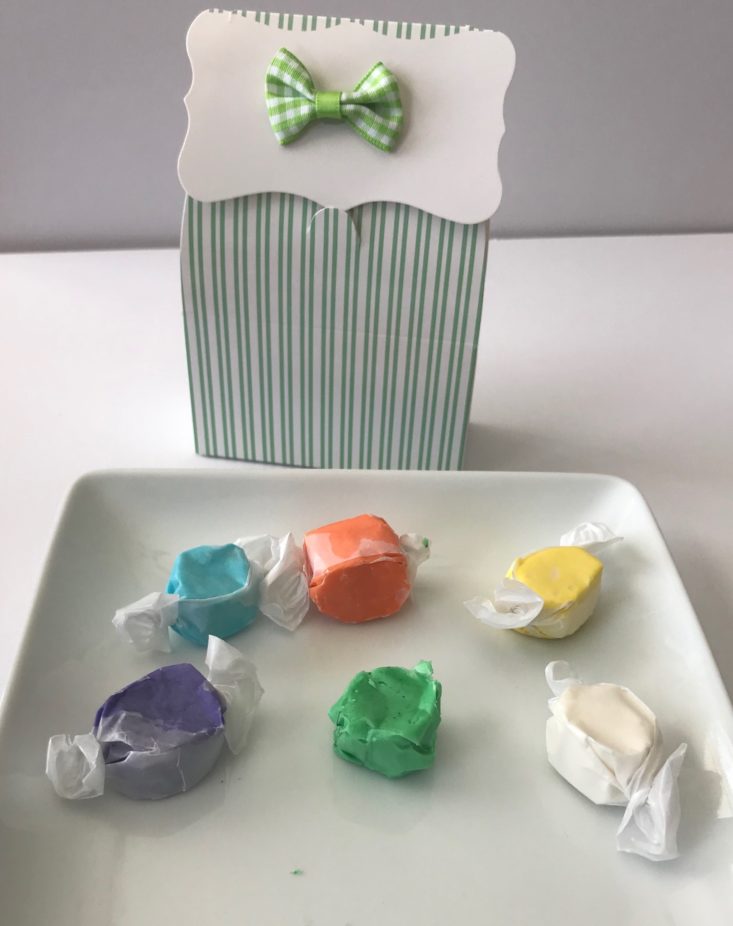 Mommy Mailbox Subscription Box Review March 2018 - 17) taffy plated