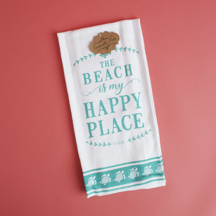 The Beach Is My Happy Place Dish Towel