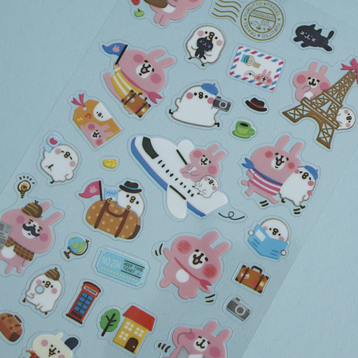 pipsticks travel bunny stickers