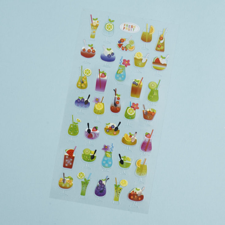 pipsticks cocktail sticker sheets