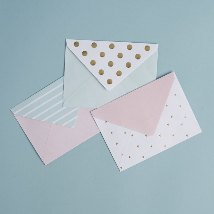back of envelopes for Pusheen Letter Set