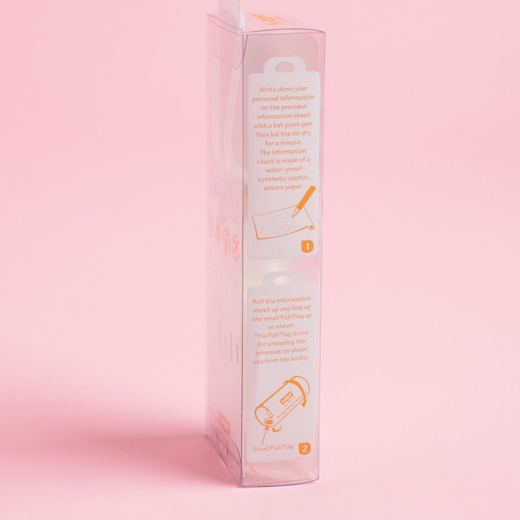 message in a bottle instructions kit