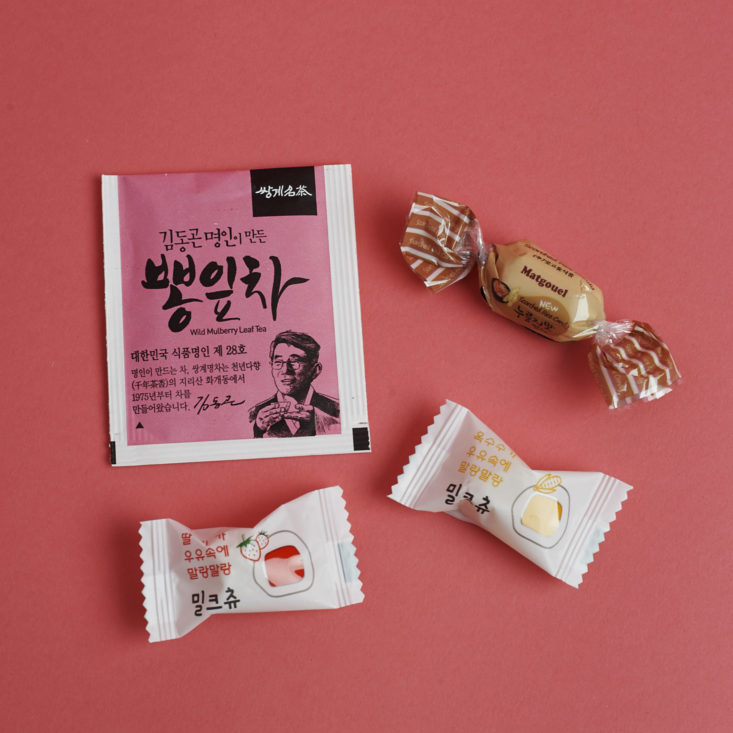 Korean tea and candy